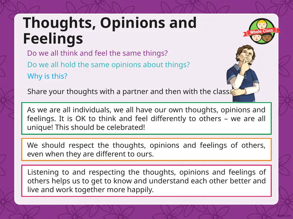 PSHE and Citizenship | Year 5 | Relationships | Be - slide 9 of 19