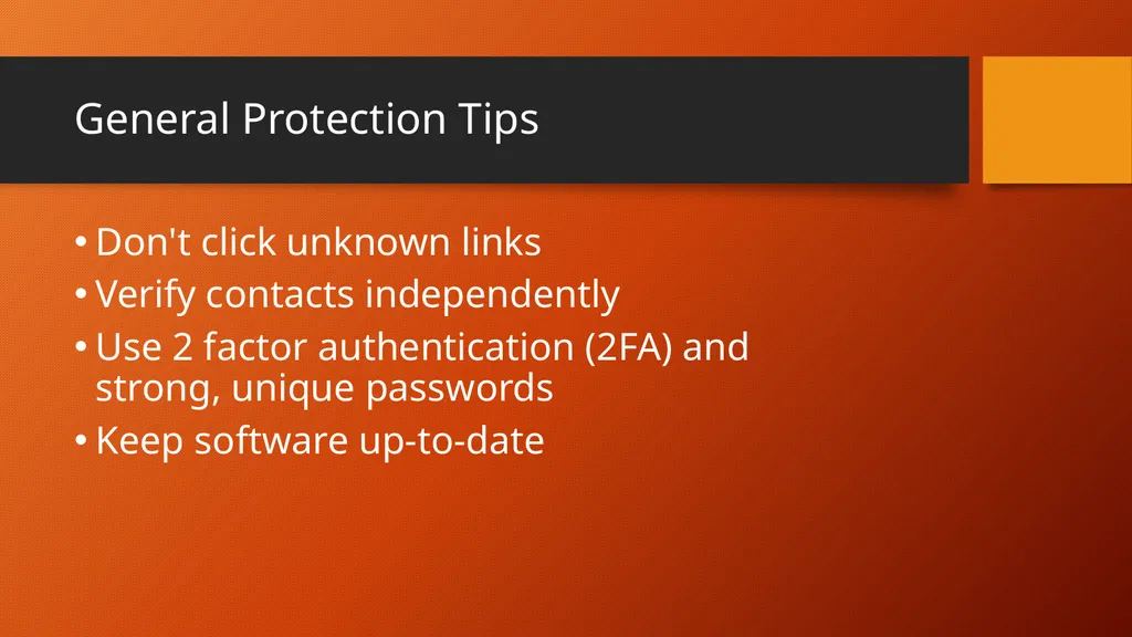 Protecting Yourself from Scams How to Identify and - slide 38 of 43
