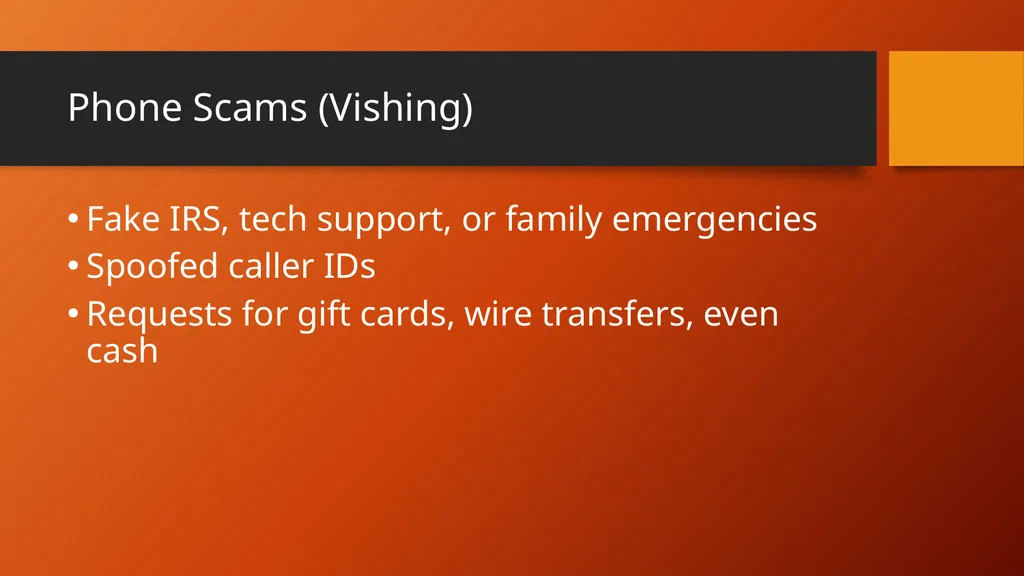Protecting Yourself from Scams How to Identify and - slide 21 of 43