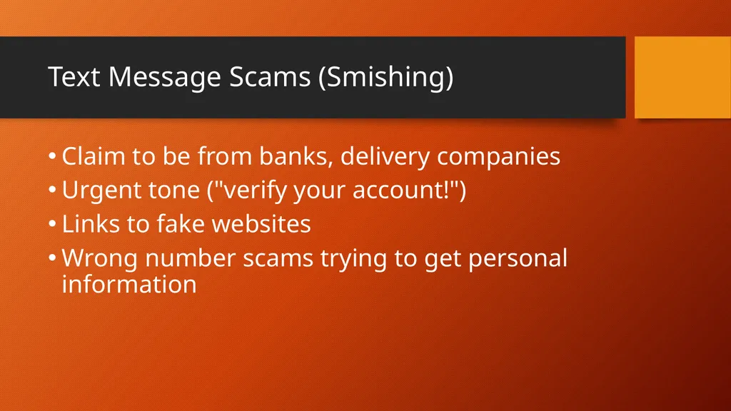 Protecting Yourself from Scams How to Identify and - slide 5 of 43