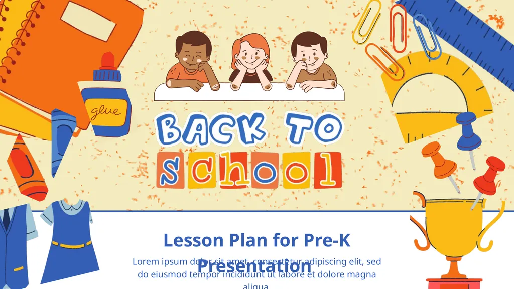 Lesson Plan for Pre-K Presentation Lorem ipsum - slide 1 of 21