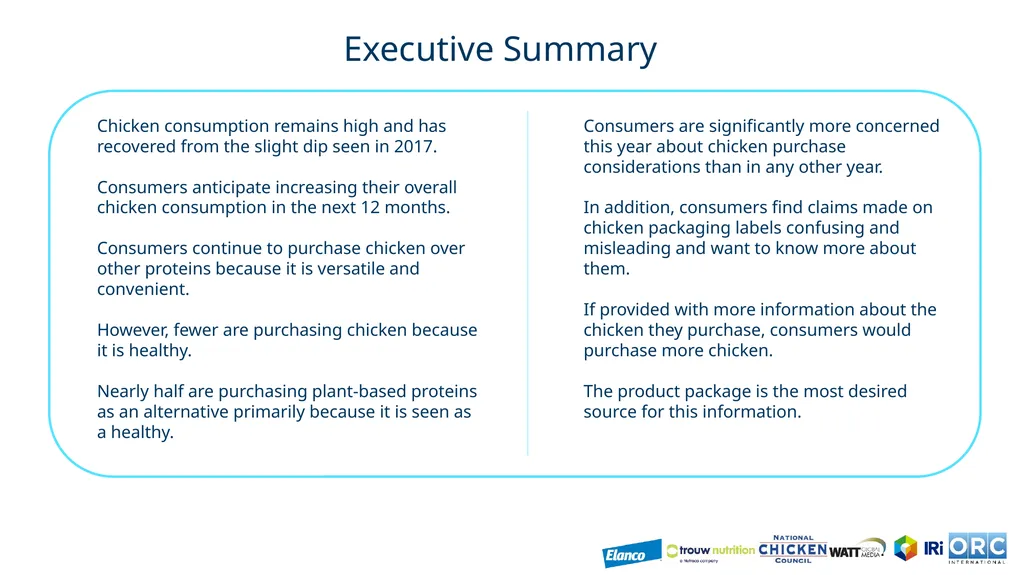 US Chicken Consumption Report CRM# US3003442 July - slide 6 of 27