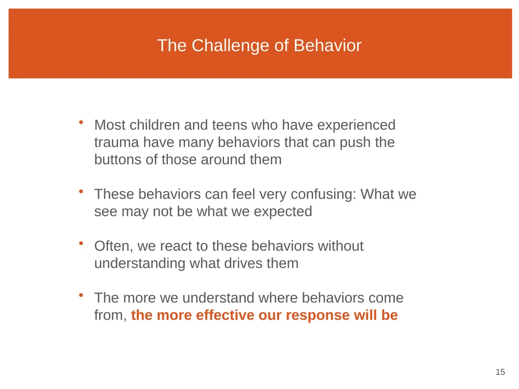 Session Two Behavior Makes Sense ARC Reflections 1 - slide 15 of 52