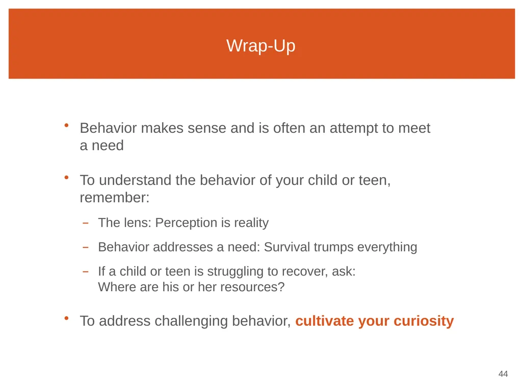 Session Two Behavior Makes Sense ARC Reflections 1 - slide 44 of 52