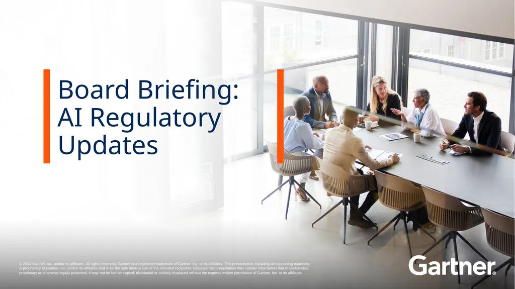 Board Briefing: AI Regulatory Updates Overview of - slide 1 of 15
