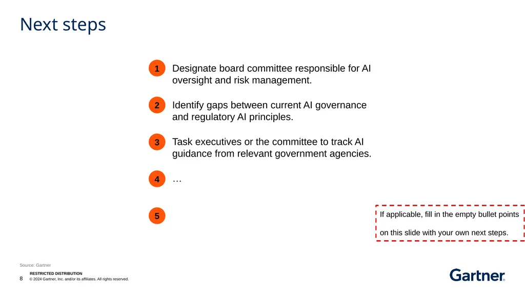 Board Briefing: AI Regulatory Updates Overview of - slide 8 of 15