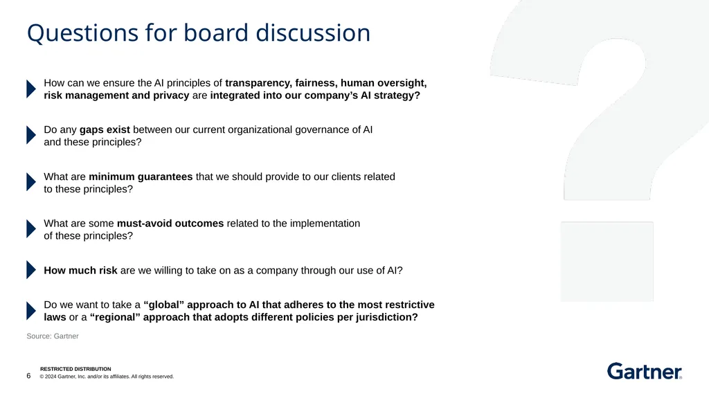 Board Briefing: AI Regulatory Updates Overview of - slide 6 of 15