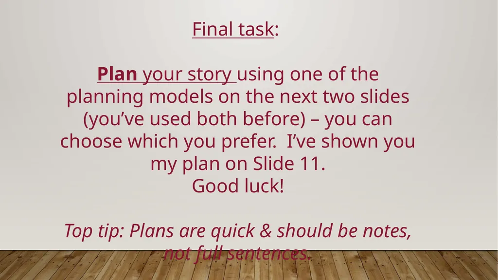 Wednesday 6th January This is a thinking & talking - slide 8 of 11