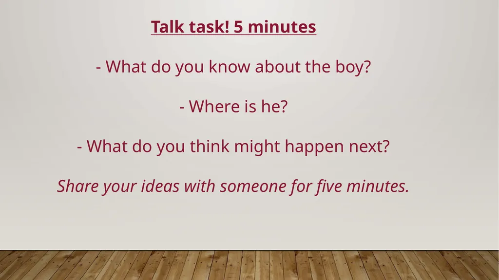 Wednesday 6th January This is a thinking & talking - slide 4 of 11
