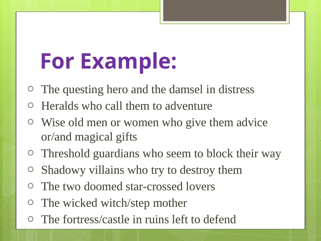 Archetypes Grade 10 Academic Ms. Casselman Revised - slide 3 of 25