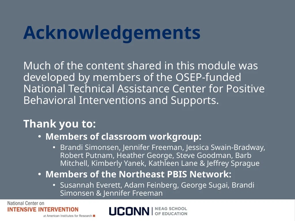 Module 8 Intensifying Behavioral Support Jennifer - slide 2 of 66