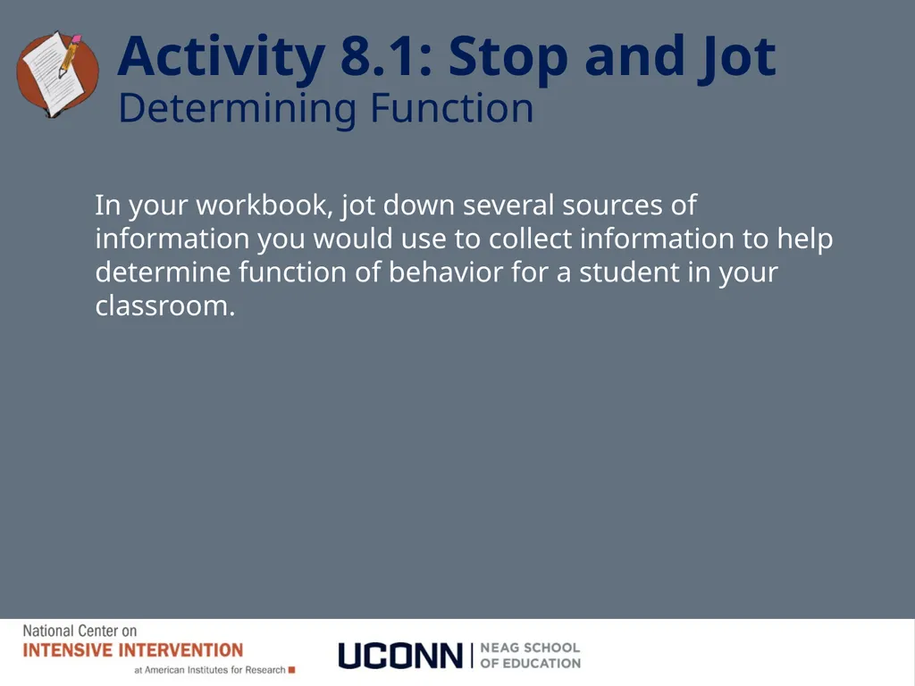 Module 8 Intensifying Behavioral Support Jennifer - slide 37 of 66