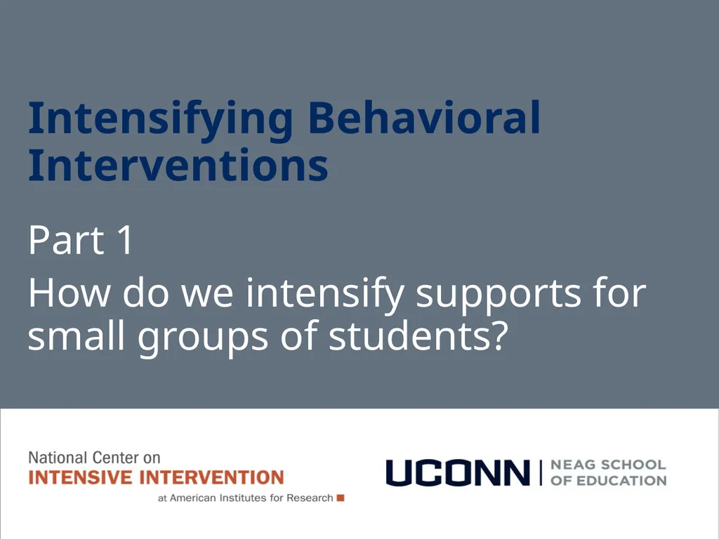 Module 8 Intensifying Behavioral Support Jennifer - slide 8 of 66