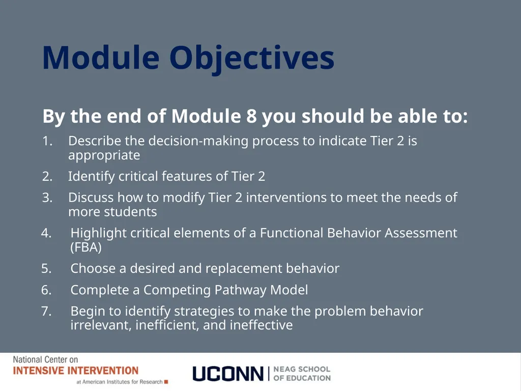 Module 8 Intensifying Behavioral Support Jennifer - slide 7 of 66