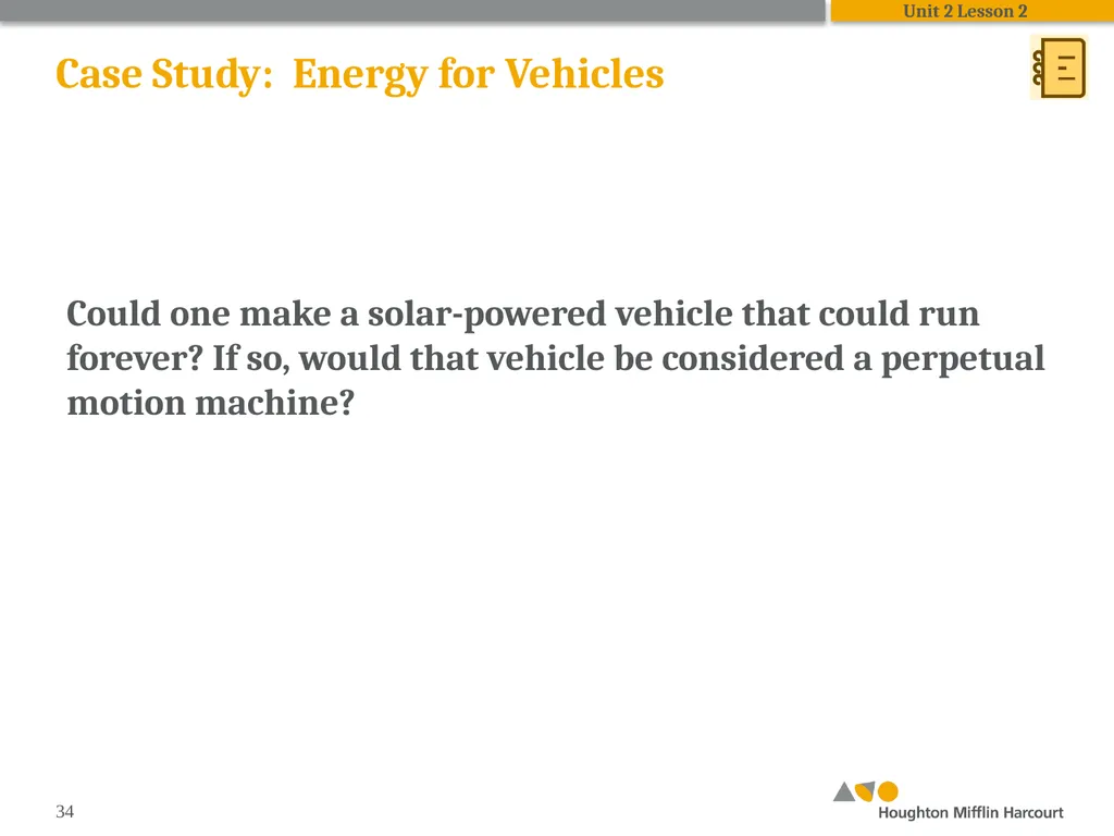 HMH Science Dimensions Physics Unit 2: Energy and - slide 34 of 37