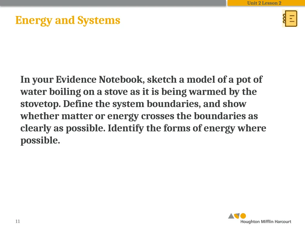 HMH Science Dimensions Physics Unit 2: Energy and - slide 11 of 37