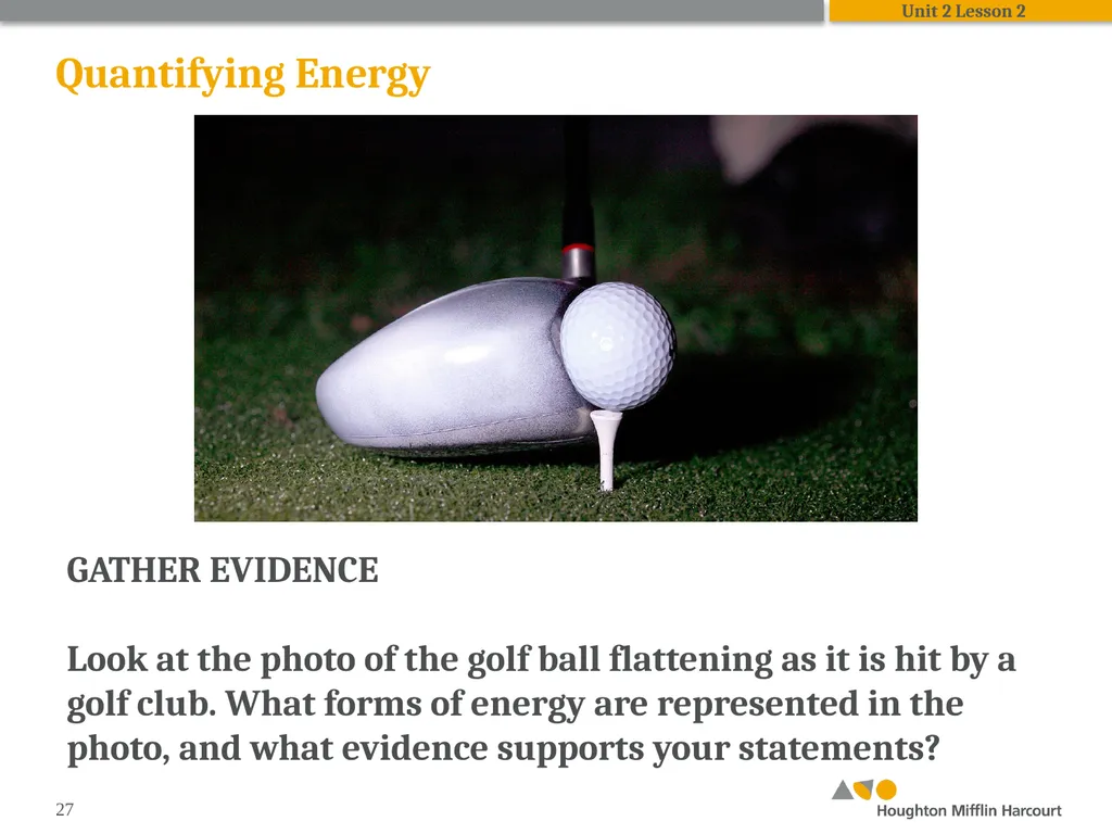 HMH Science Dimensions Physics Unit 2: Energy and - slide 27 of 37