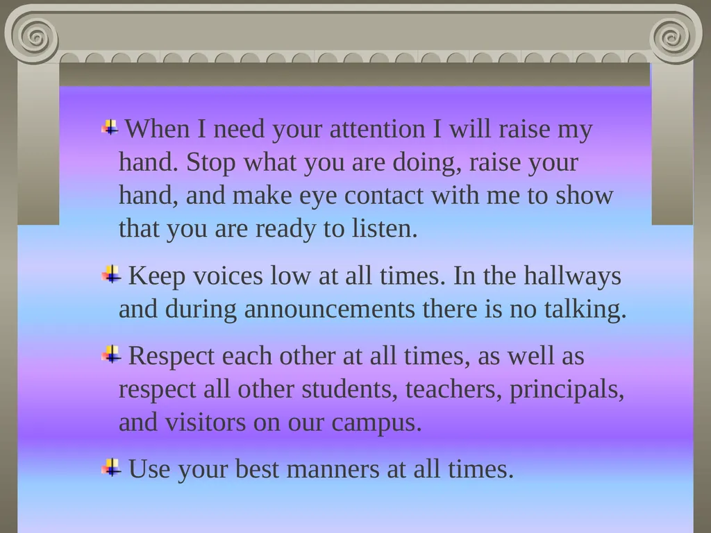 MRS.GREENHOUSE'S THIRD GRADE PRODUCTION PROCEDURES - slide 4 of 10