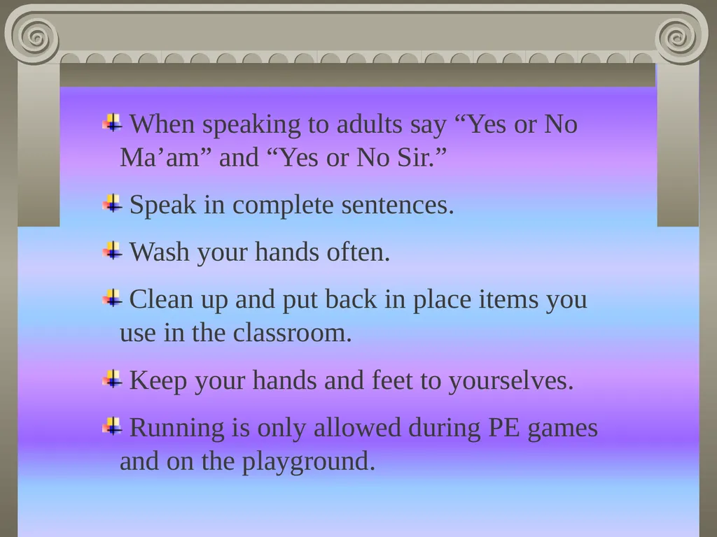 MRS.GREENHOUSE'S THIRD GRADE PRODUCTION PROCEDURES - slide 5 of 10