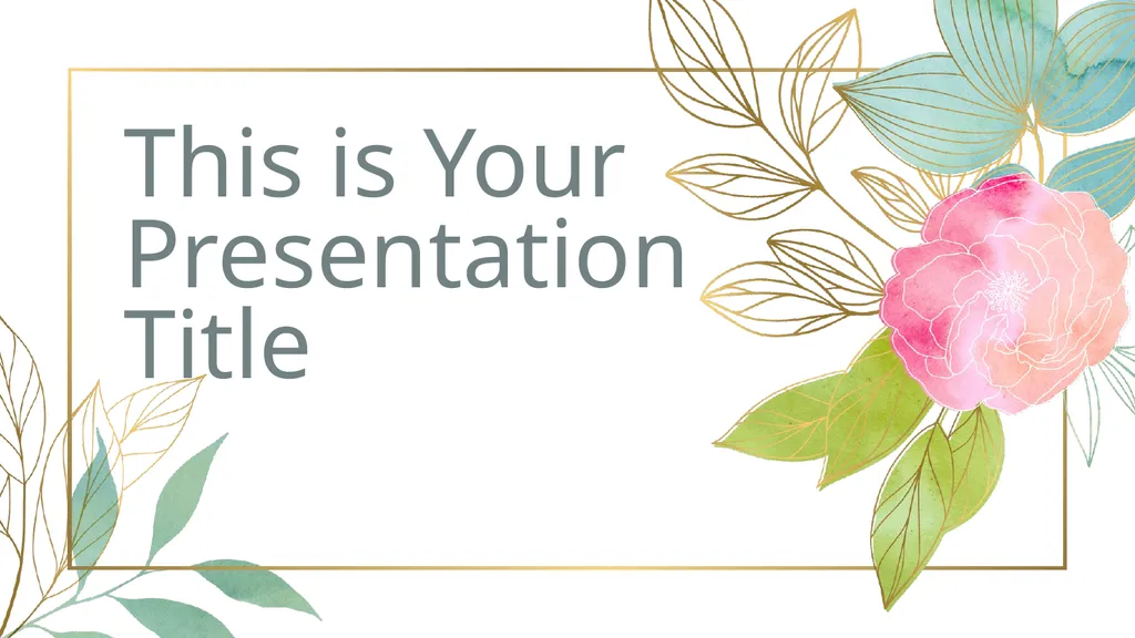 This is Your Presentation Title Instructions for - slide 1 of 39
