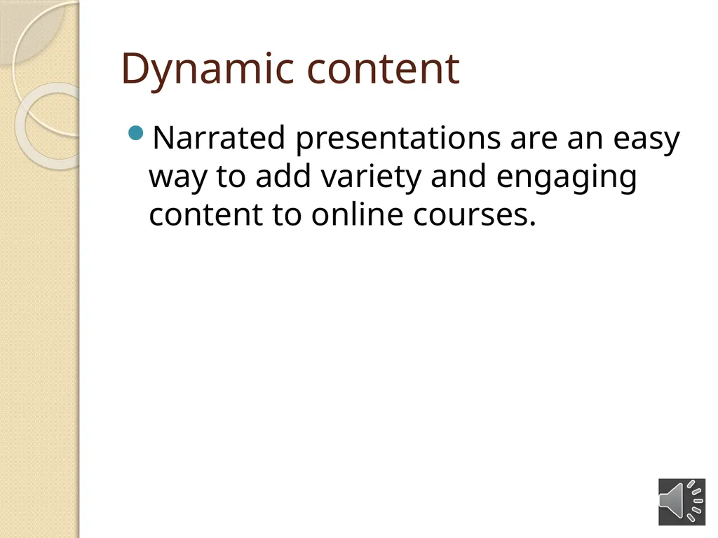 Using Narrated PowerPoint Presentations This - slide 3 of 8