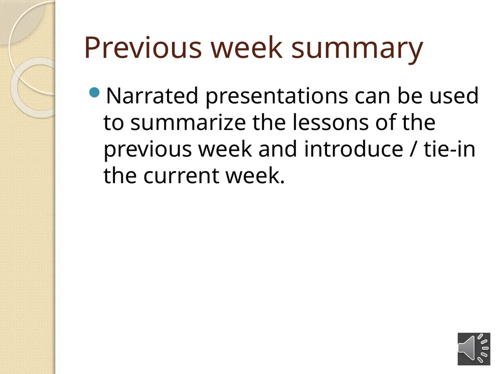 Using Narrated PowerPoint Presentations This - slide 4 of 8