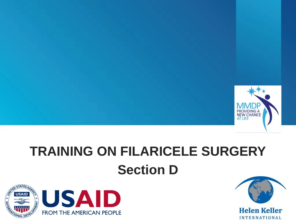 3d. Filaricele Surgery Training Presentation - slide 2 of 9