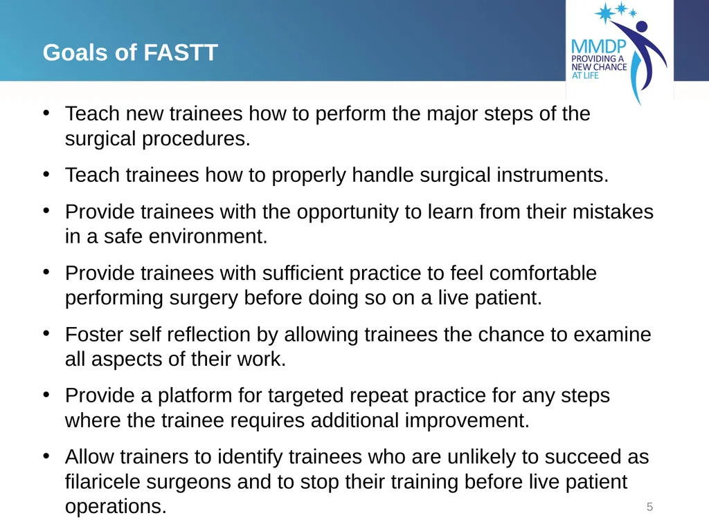 3d. Filaricele Surgery Training Presentation - slide 5 of 9