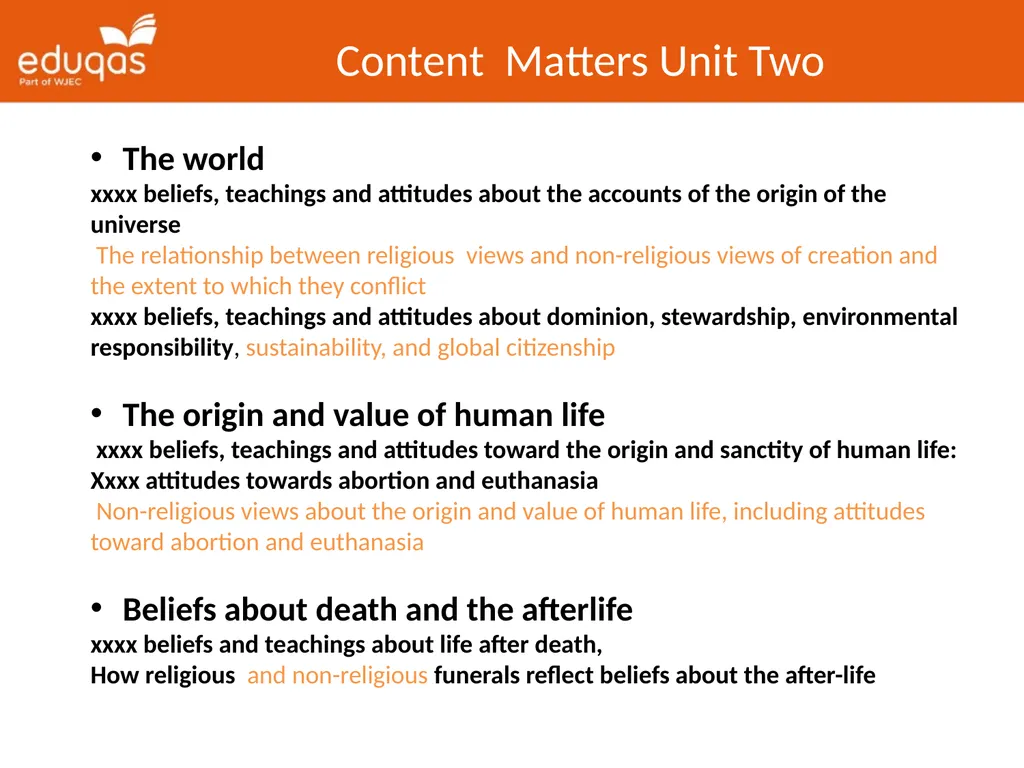 GCSE Religious Studies Preparing to Teach - slide 9 of 26