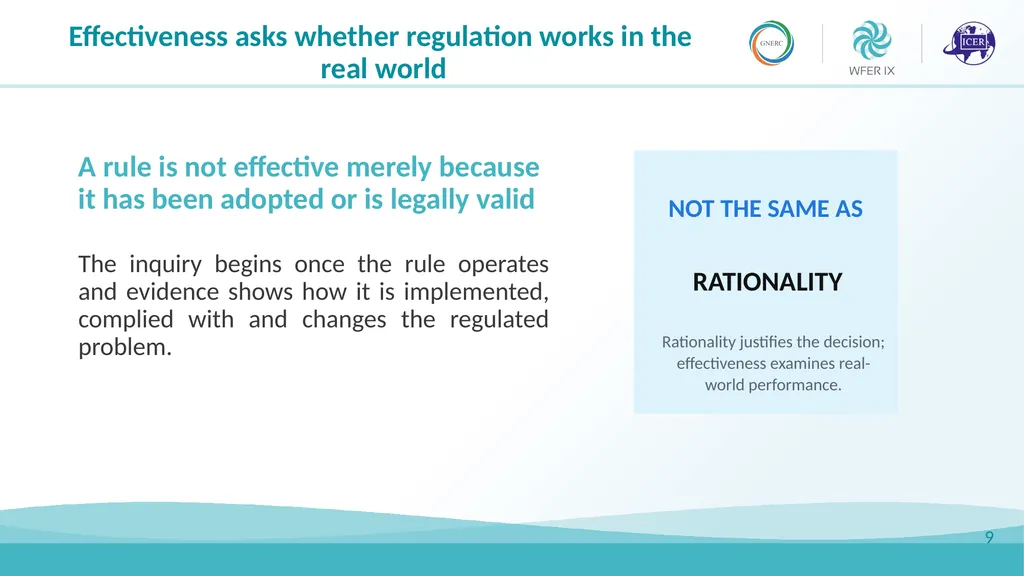 Rationality and Effectiveness in Regulation Luis - slide 9 of 15