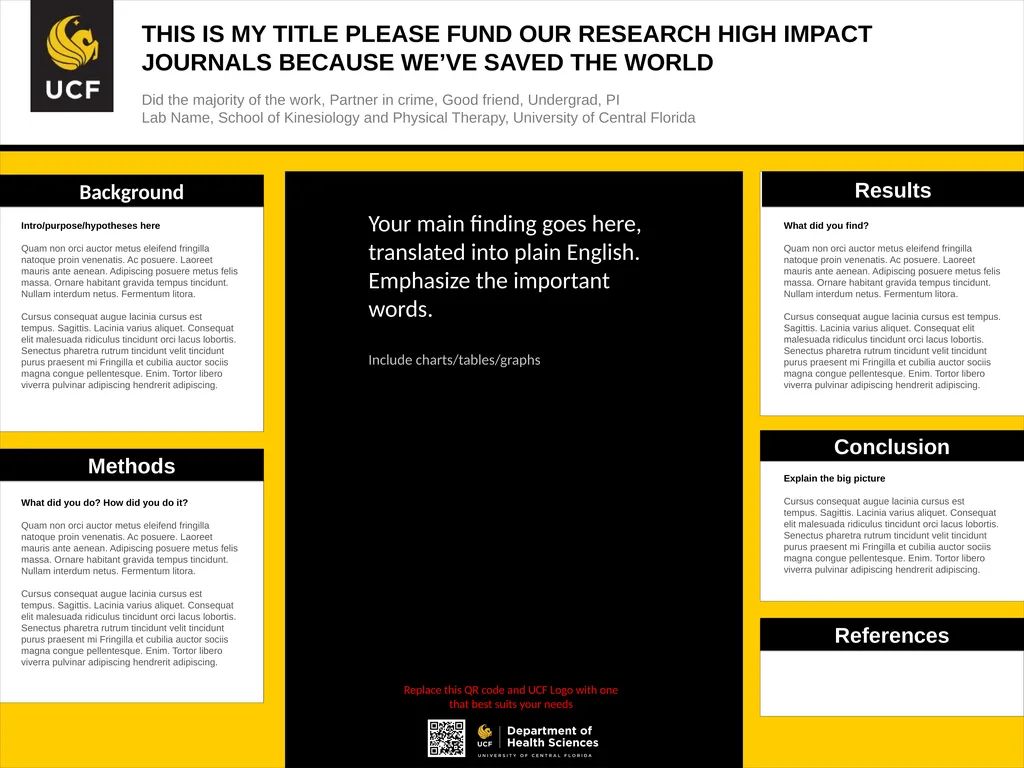THIS IS MY TITLE PLEASE FUND OUR RESEARCH HIGH - slide 2 of 6