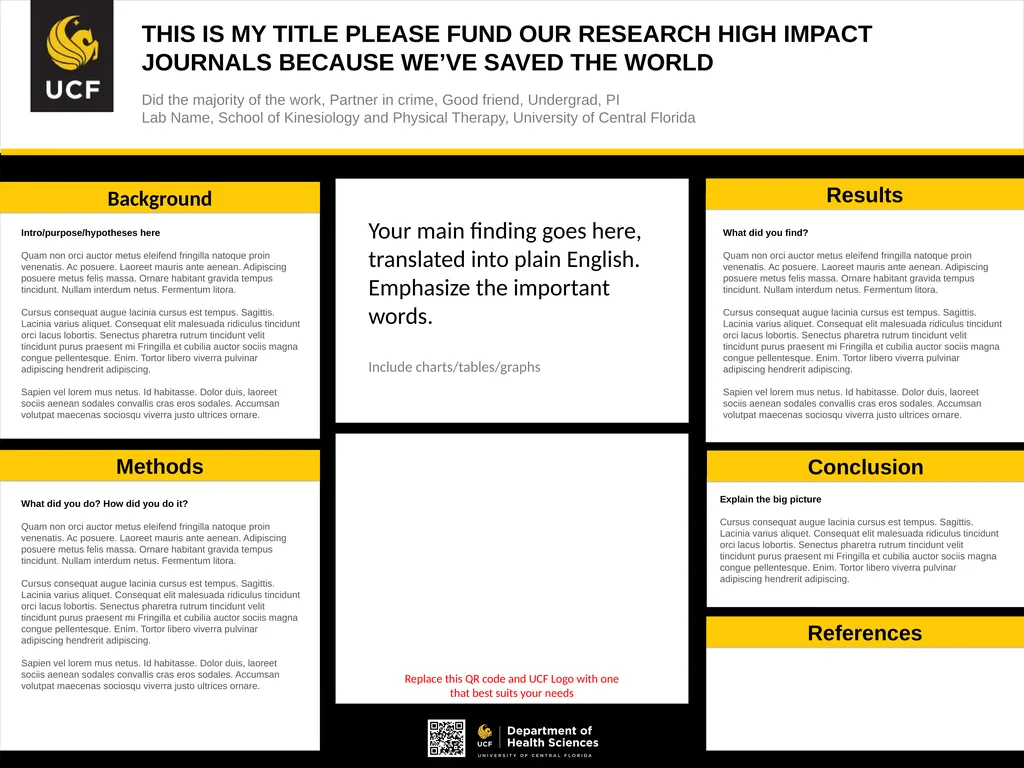 THIS IS MY TITLE PLEASE FUND OUR RESEARCH HIGH - slide 3 of 6