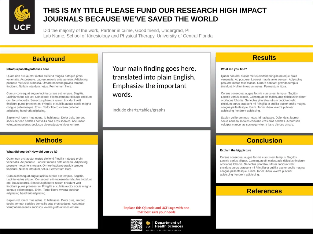 THIS IS MY TITLE PLEASE FUND OUR RESEARCH HIGH - slide 4 of 6