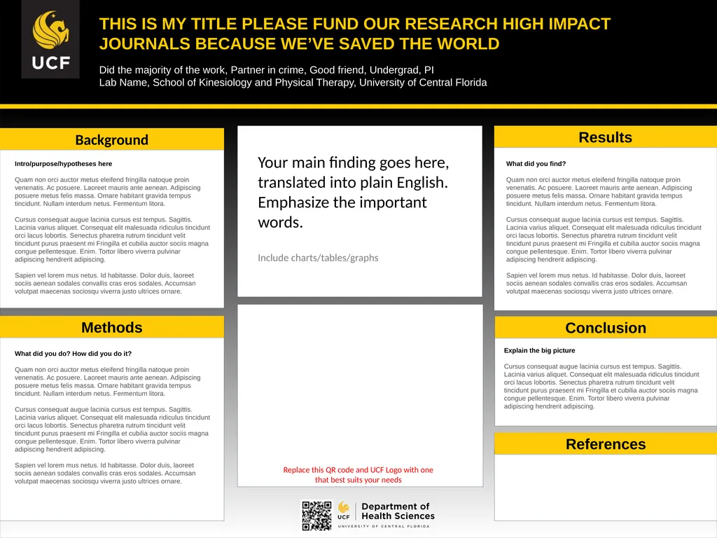 THIS IS MY TITLE PLEASE FUND OUR RESEARCH HIGH - slide 5 of 6