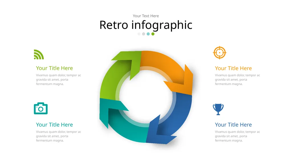 Retro infographic Your Text Here Retro infographic - slide 1 of 16