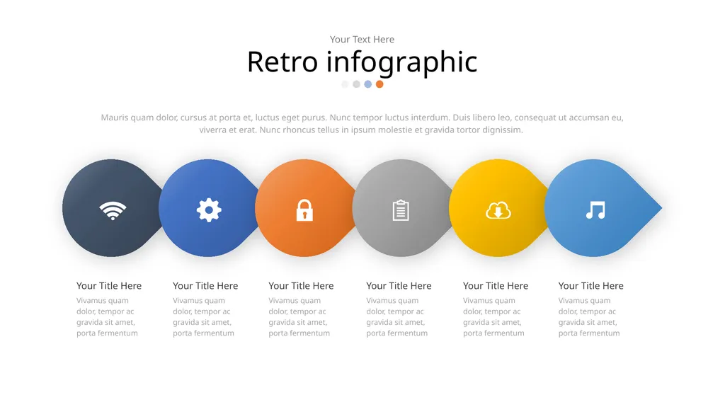 Retro infographic Your Text Here Retro infographic - slide 2 of 16