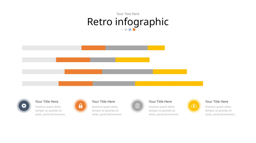 Retro infographic Your Text Here Retro infographic - slide 3 of 16