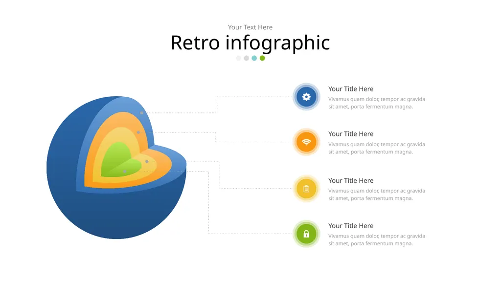 Retro infographic Your Text Here Retro infographic - slide 4 of 16