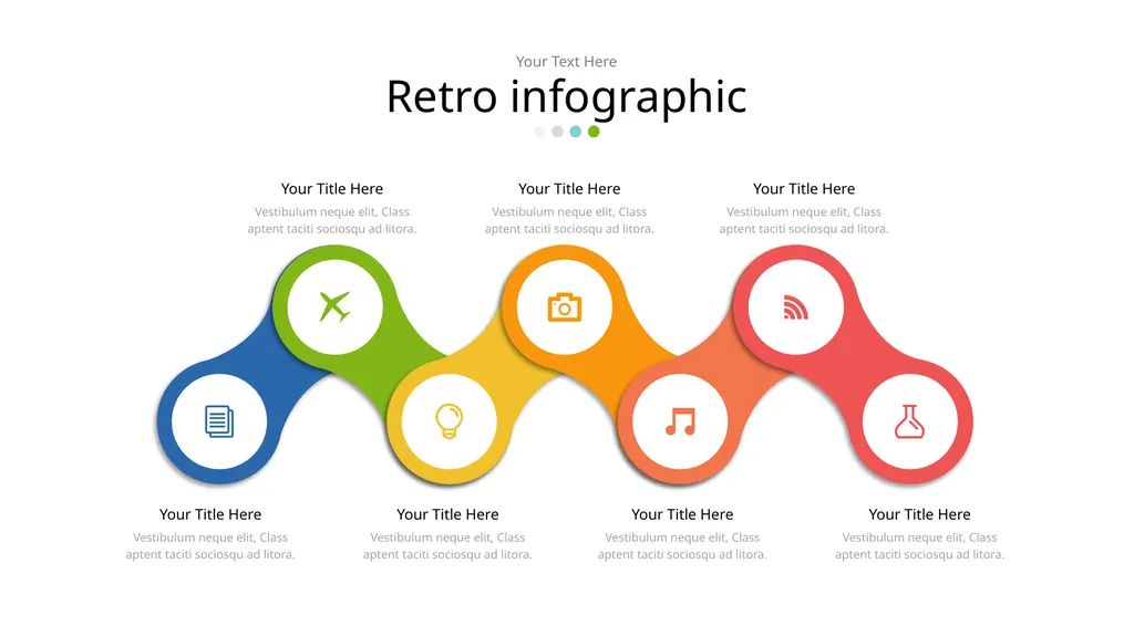 Retro infographic Your Text Here Retro infographic - slide 6 of 16