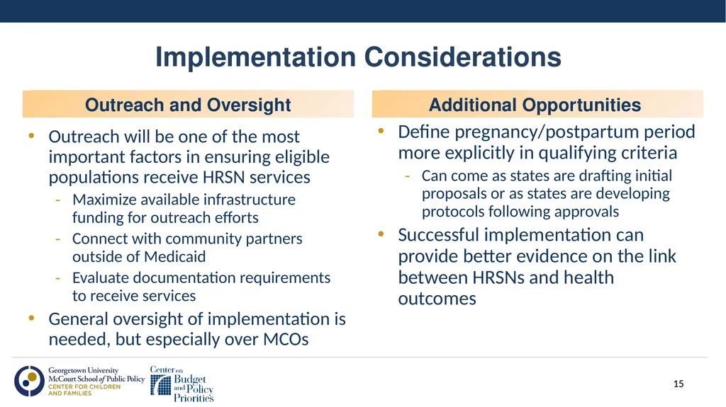 Using Section 1115 Demonstrations to Support - slide 15 of 17