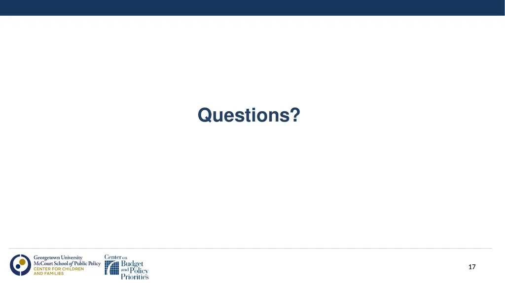 Using Section 1115 Demonstrations to Support - slide 17 of 17