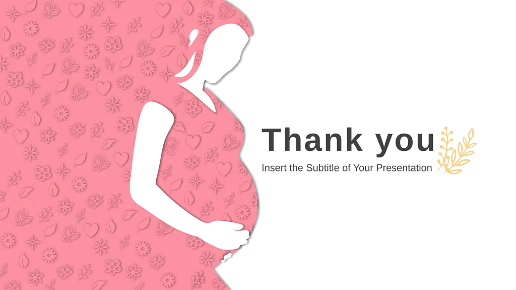 Free Pregnant Care PPT Templates - slide 43 of 48