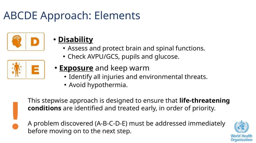 The ABCDE and SAMPLE History Approach Basic - slide 10 of 69
