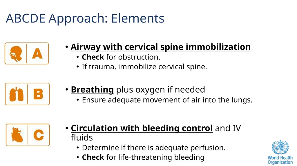 The ABCDE and SAMPLE History Approach Basic - slide 9 of 69