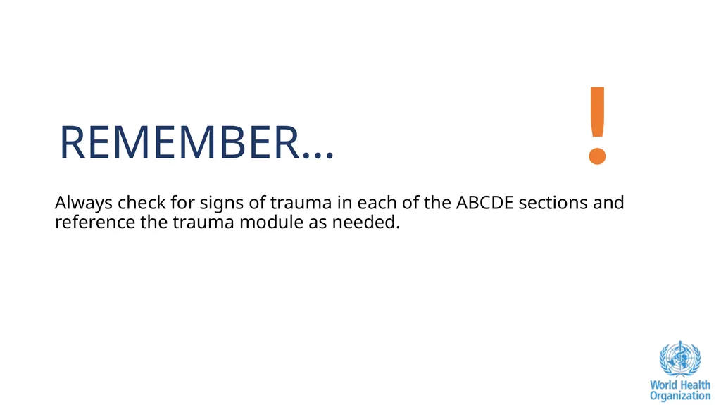 The ABCDE and SAMPLE History Approach Basic - slide 12 of 69