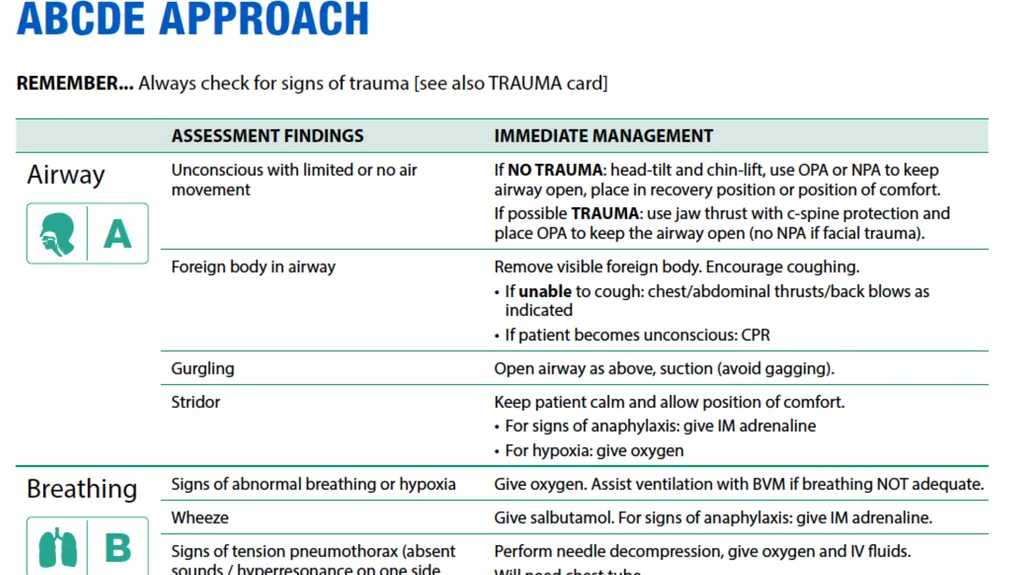 The ABCDE and SAMPLE History Approach Basic - slide 66 of 69