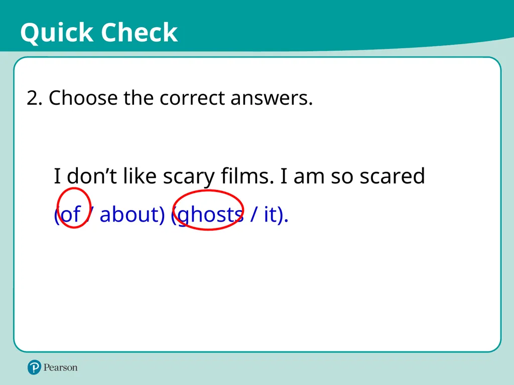© Pearson Education Limited Adjectives with - slide 18 of 22