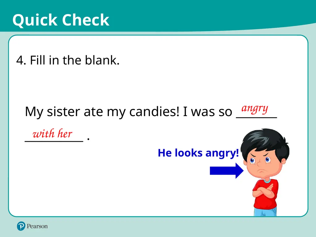 © Pearson Education Limited Adjectives with - slide 20 of 22