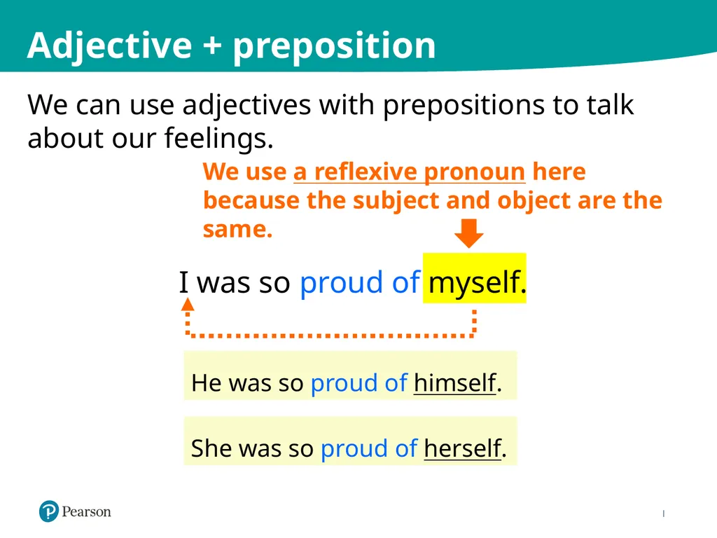 © Pearson Education Limited Adjectives with - slide 8 of 22