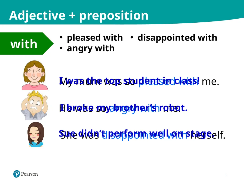 © Pearson Education Limited Adjectives with - slide 16 of 22